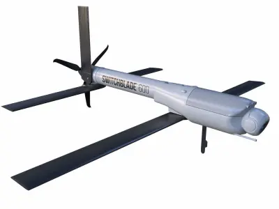 Switchblade 600 and Launcher 3D model