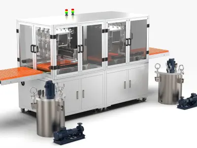 Automatic Double Station Pouring Machine 3D model