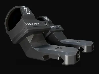 Arisaka Offset Optic Mount Free low-poly 3D model