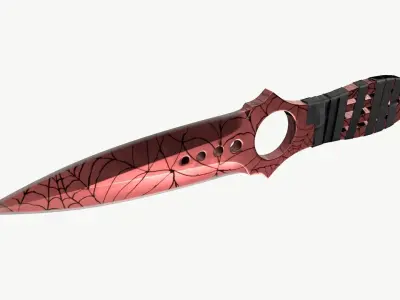 Skeleton Knifes Set 3D model