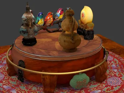 Chinese gourd  3D model