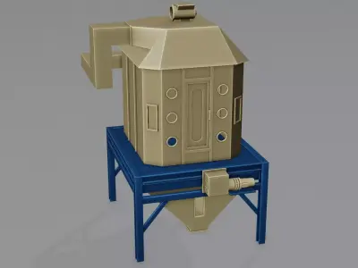 Cooling Sanitization Machine Low-poly 3D model