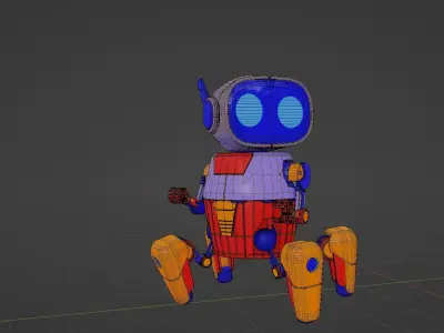 3D Toy Robot  3D model