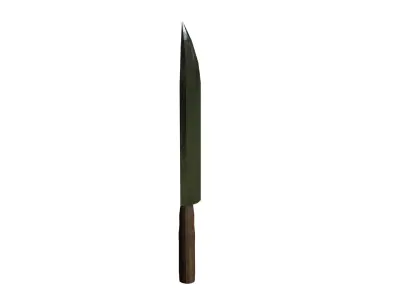 Free Tanning Knife Medieval Leatherworking Tool  Game Ready PBR Free low-poly 3D model