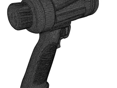 Futuristic Industrial Heat Gun 3D model