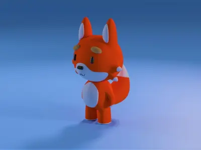 Cute Fox 3D model