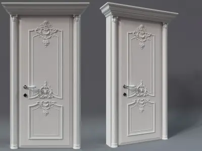 Exquisite Classic Door  3D model