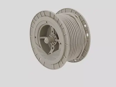 Industrial Factory Electrical Cable Reel for 3D print 3D model