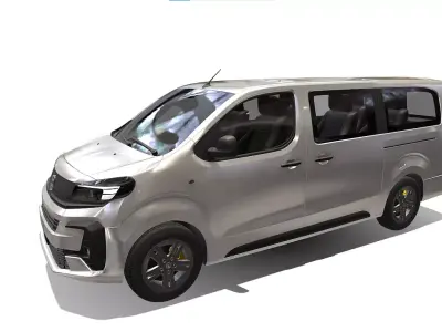 vauxhall vivaro passenger van 3D model