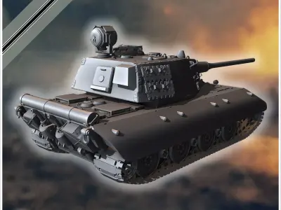 E-100 Ausf K Entwicklung super-heavy tank - Germany Eastern West 3D print model purchase