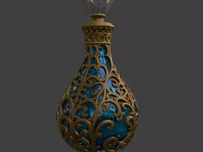 ROYAL MANA DECANTER AND LID 3D print model