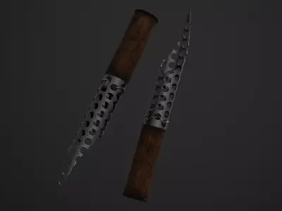 Knife from Fear The Walking Dead  Low-poly 3D model