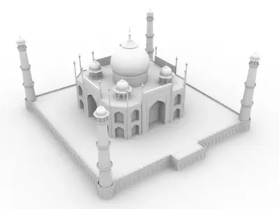 Taj Mahal 3D model purchase