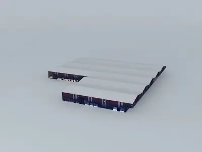 East Hangar Free 3D model