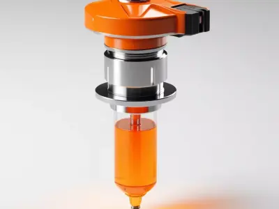Futuristic Stimpack Injector 3D Model 3D model purchase