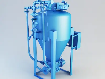 Master conical pump Low-poly 3D model