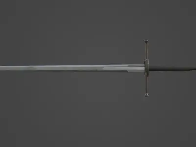 Two-handed Sword - Gameready Asset Low-poly 3D model