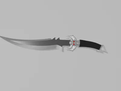 Skull Dagger Free 3D model