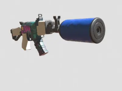 FPS AKM - Model and Textures 3D model