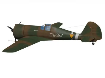 Curtiss Wright Model 21 B 3D model