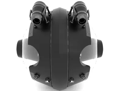 3D sci-fi robotic drone 3D model