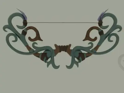 Fantasy Bow 3D model buy
