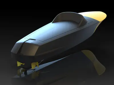 rc boat RIVA 3D print model