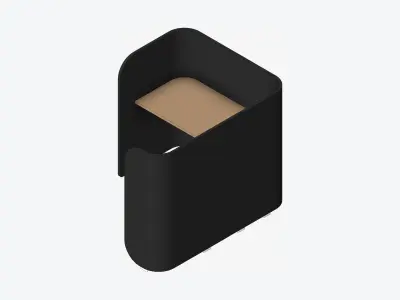 Booth - Simplicity - Type 2 Low-poly 3D model