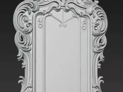 Wings of Love Rococo Angel Prestige Frame 3D print model