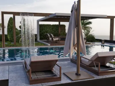 Swimming Pool 10 3D model buy