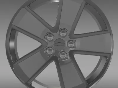 Chevrolet Camaro Redflash 2010 rim 3D model