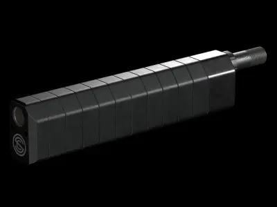 SILENCERCO SALVO 12GA SHOTGUN SUPPRESSOR Low-poly 3D model