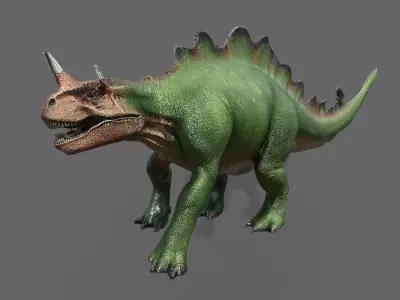 Dinosaurs  Pack Low-poly 3D model