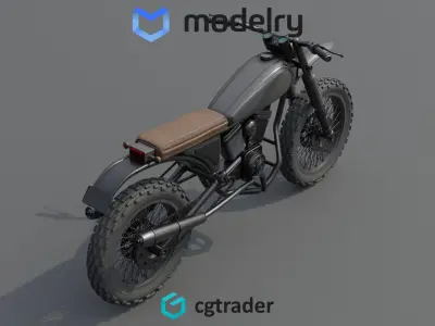 Enduro Motorcycle 3D model