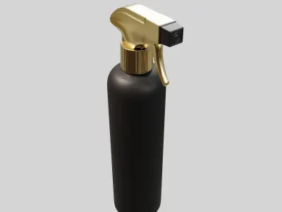 Water spray black Low-poly 3D model