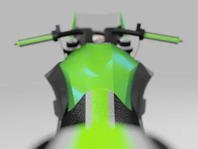 MultiTerrain Bike by Srinaths4cg Low-poly 3D model