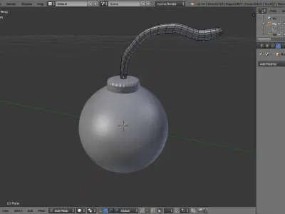  Pirate bomb Free low-poly 3D model