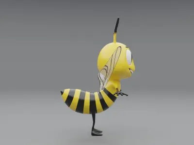 3D Bee Cartoon 3D model