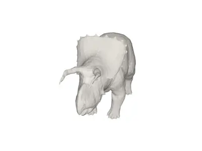 Dinosaur triceratops Low-poly 3D model purchase