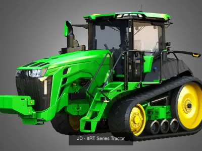 8RT Series Tractor - MT900 Tractor  - Tracted Tractors  2 in 1 3D Model Pack purchase