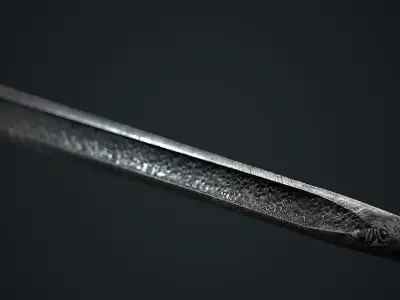 Viking Sword Low-poly 3D model get