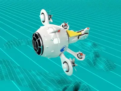 Globe Ship Submarine 3D model