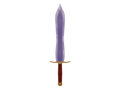 Long Sword - Hand Painted 3D model