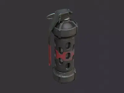 Offhand Grenade Sequencer Device Low-poly 3D model
