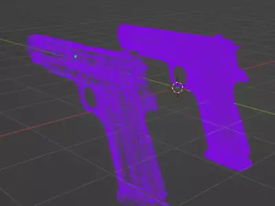 1911 Fire-Arm prop model Free low-poly 3D model