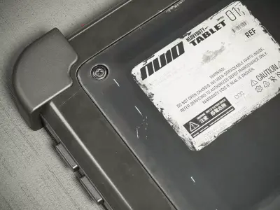 NU10 Military Tablet PBR Low-poly 3D model