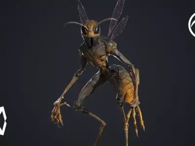 Insect Creature Low-poly 3D model purchase