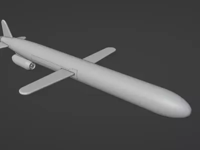 KH-55 Russian Cruise Missile 3D print model
