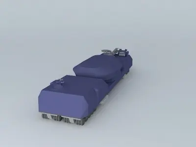 MPC Comet - Mobile Plasma Cannon on the conveyor Mamut Free 3D model