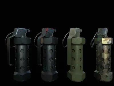  Stun grenade   flashbang Low-poly 3D model